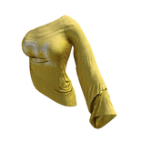 ʚ♡ɞ Y2K Asymmetrical Yellow Jersey Top