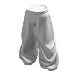 Y2K Baggy Pants (White)