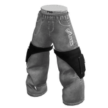 💗Y2K Baggy Street Jeans (Grey)💗