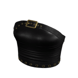 Y2K Belt Bustier Top Black