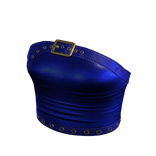 Y2K Belt Bustier Top Blue