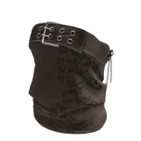 💗Y2K BELTED TUBE TOP_BROWN