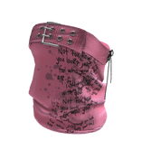 💗Y2K BELTED TUBE TOP_PINK