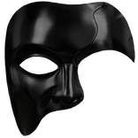 Y2K Black Chrome Phantom Mask