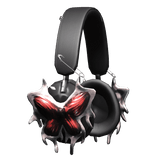 Y2K Black Drippy Butterfly Headphones
