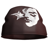 Y2k Black Face Star Graphic Beanie