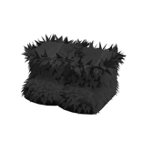 Y2K Black Fluffy Fur Boots