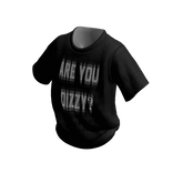 Y2K Black T-Shirt  Are You Dizzy?