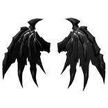 Y2K Black Voided Wings⏳
