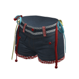 Y2K-Blue-Checkered-Denim-Shorts - ZN