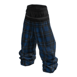Y2K Blue Plaid Flannel Tartan Baggy Pajama Pants