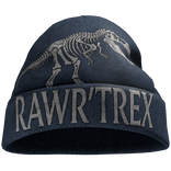 Y2K Blue Rawr TRex Beanie