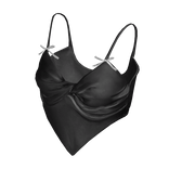 Y2K Bow Camisole Black & White[SUSIE]