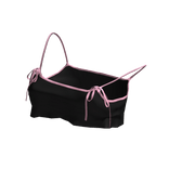 Y2K Bow Camisole Black&Pink[JEYS]