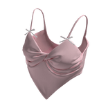 Y2K Bow Camisole Pink & White[SUSIE]