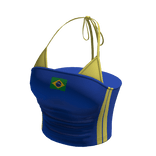 Y2K Brazil Halter Crop Top