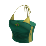 Y2K Brazil Halter Crop Top