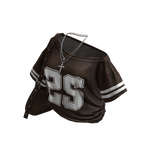 Y2K Brown Off-Shoulder Jersey w/ Cross Bag