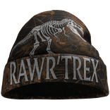 Y2K Brown Rawr TRex Beanie
