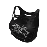 Y2K Buckle Cutout Tank Graffiti [JEYS]