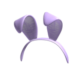Y2K Bunny Ears Headband in Purple