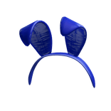 Y2K Bunny Ears Headband in Royale Blue