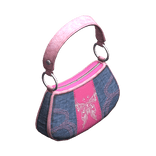 Y2k Butterfly Denim Pink Purse