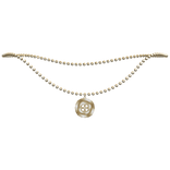 Y2K Button Ballchain Necklace - 1.0, Gold