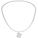 Y2K Button Ballchain Necklace - 3.0, Silver