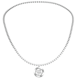 Y2K Button Ballchain Necklace - 3.0, Silver