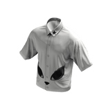 Y2K Cat Button Up Shirt - White