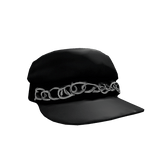 Y2K Chain Cap Black