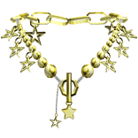Y2k Chained Star Necklace (Gold)