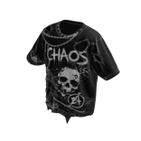 Y2K Chaos Skull Tee Black