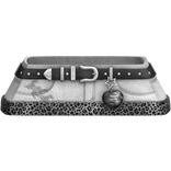 Y2k Cheetah Skirt w Belt & Keychain Black White