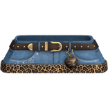 Y2k Cheetah Skirt w Belt & Keychain