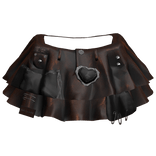 Y2K Chic Plaid Brown Doll Skirt