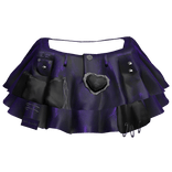 Y2K Chic Plaid Dark Purple Doll Skirt