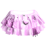 Y2K Chic Plaid Light Pink Doll Skirt
