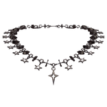 Y2K Chunky Star Necklace in Silver