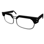Y2K Club Glasses - Black/Silver