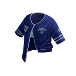 Y2K Cropped BaseBall Jersey - RoyalBlue
