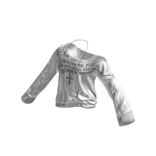 💜 Y2K Cross Off-Shoulder Longsleeve_White