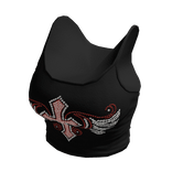 Y2k Cross Wings Tank Top Black