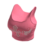 Y2k Cross Wings Tank Top Pink