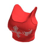 Y2k Cross Wings Tank Top Red