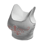 Y2k Cross Wings Tank Top White