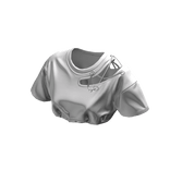 Y2K Cutout Chain Cropped Tee White [JEYS]