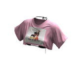 Y2K Cutout Layered Crop Top Cute Print [JEYS]