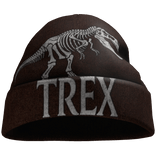 Y2K Dark Brown TRex Beanie